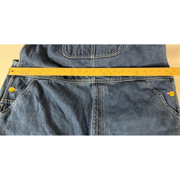 Carhartt 42X30**Overalls Blue Denim Bib Workwear Men's - Picture 5 of 7